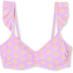 Flutter heart bralette bikini top 💕